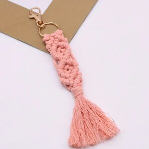 🩷5/$15🩷 Cotton rope macrame keychain